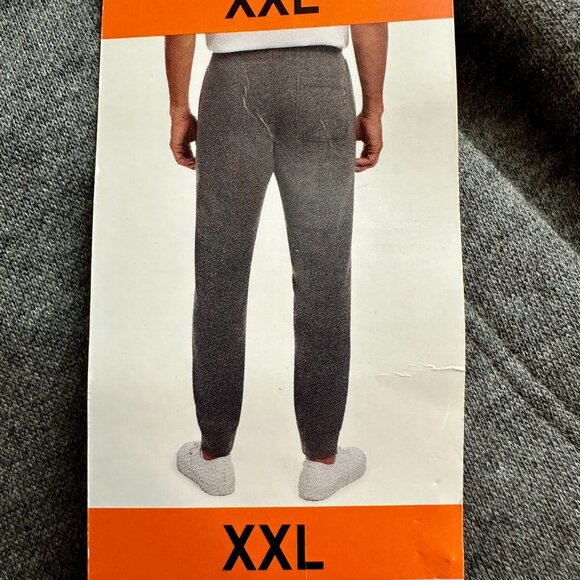 New Hurley Jogger Pant Men's Size XXL Grey Slim Fit Soft Fleece Drawstring - Picture 13 of 16
